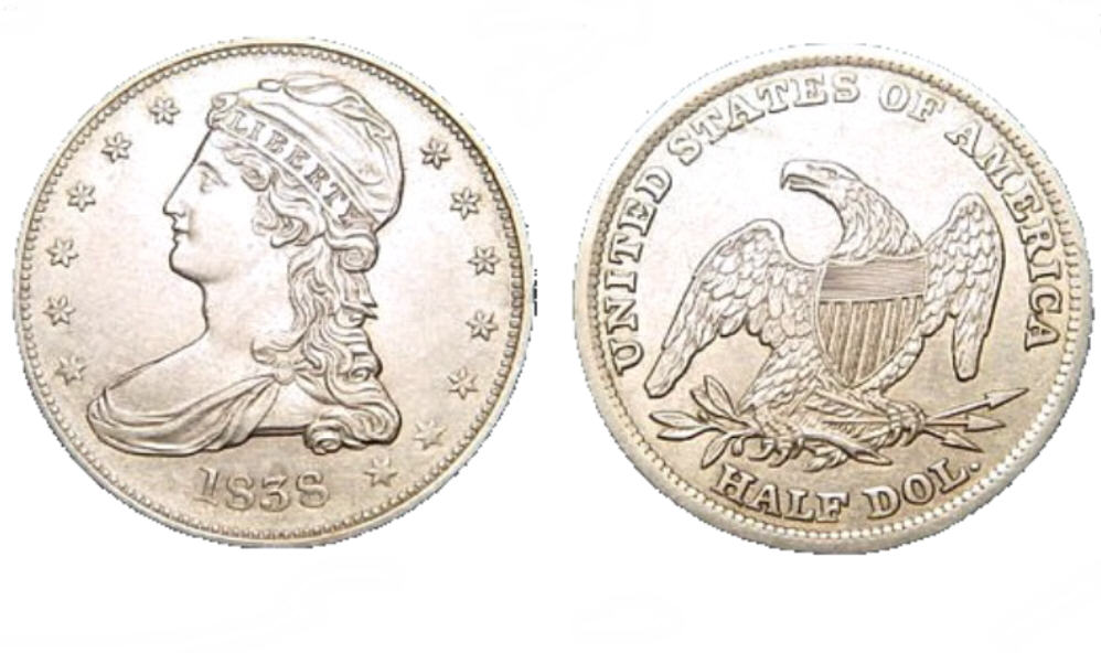 1838-Bust-Half